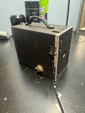 Kodak No.2 A Brownie Model C Early Box Camera Brown