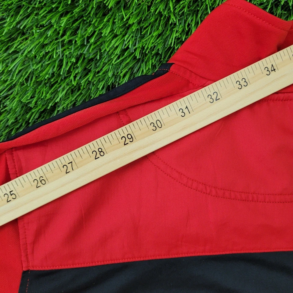 Chaqueta deportiva ADIDAS Trefoil grande 22x27 rojo negro ribete Foto 4 de 4