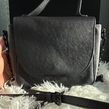 Steve Madden Black Chain Accent Adjustable Strap Shoulder Bag