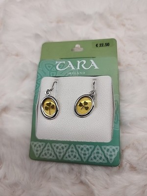 Echte 3 Blatt Kleeblatt Ohrhänger 925 Sterling Silber Ohrhänger
