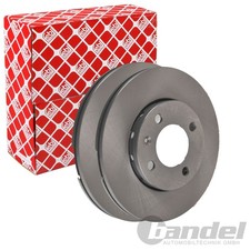 2X FEBI BREMSSCHEIBEN Ø239mm VORNE PASSEND FÜR SEAT AROSA VW LUPO POLO