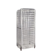 Winholt SRC-58-3Z Heavy Duty Bakery Rack Cover, Clear Plastic w/3 Reinforced ...