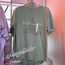 Disney Parks 2026 Walt Disney World Castle Duck T Shirt Green Size XS New