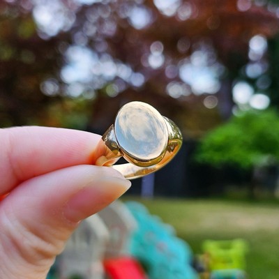 ULTRA RARE Vintage Tiffany & Co 18k Gold Flip Signet Ring OOAK