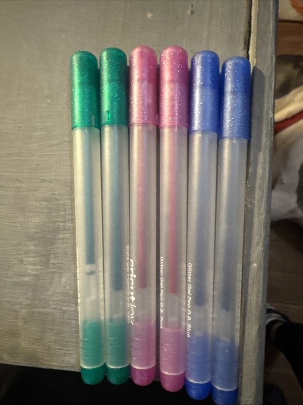 Cricut Joy Glitter Gel Pen 2 Sets Pink Blue & Green 0.8