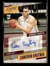 2021 Chronicles Draft #PBCKR Cameron Krutwig Bonus Shots Rookie Auto Loyola