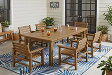 Perli™ 7-Piece Outdoor Dining Set, All-Weather HDPE Patio Furniture with 6 Ergon