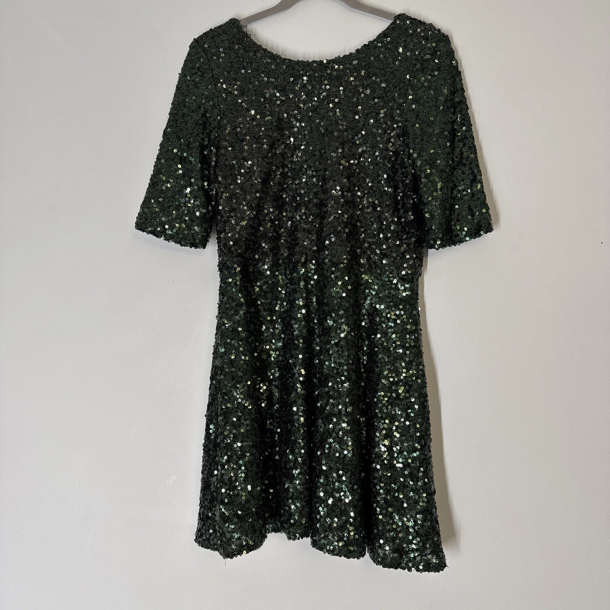slim fit dress slacks French Connection Teal Green Bodycon Dress with Mesh Insets
