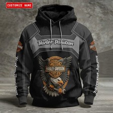 Personalized Harley Racing Davidson 3D Hoodie , Unisex Adults S-5XL