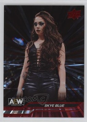 2024 Upper Deck AEW All Elite Wrestling Outburst Red /25 Skye Blue #18 1h0p