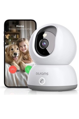 blurams 2K Überwachungskamera Innen,360 Grad WLAN Kamera mit EIN-Touch-Call