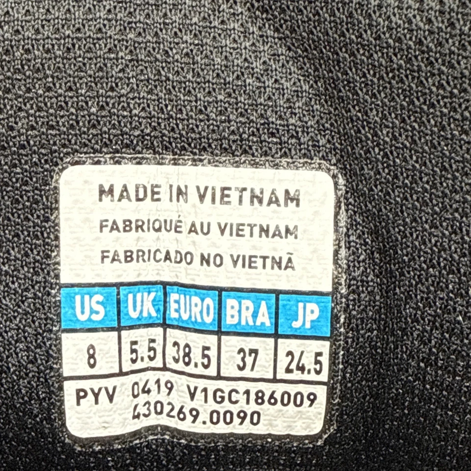 Zapatos de voleibol Mizuno Wave Voltage blancos/negros con cordones para mujer talla 8” Foto 3 de 4