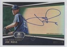 2012 Bowman Platinum Prospects Green Refractor 29/399 Joe Ross #AP-JR Auto 0g4
