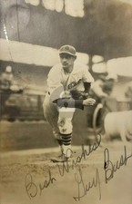 Chicago Cubs Guy Bush Auto Base Ball Baseball RPPC Photo Postcard COPY