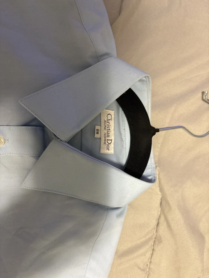 Top vintage Dior Homme unisex azul bebé Foto 3 de 4