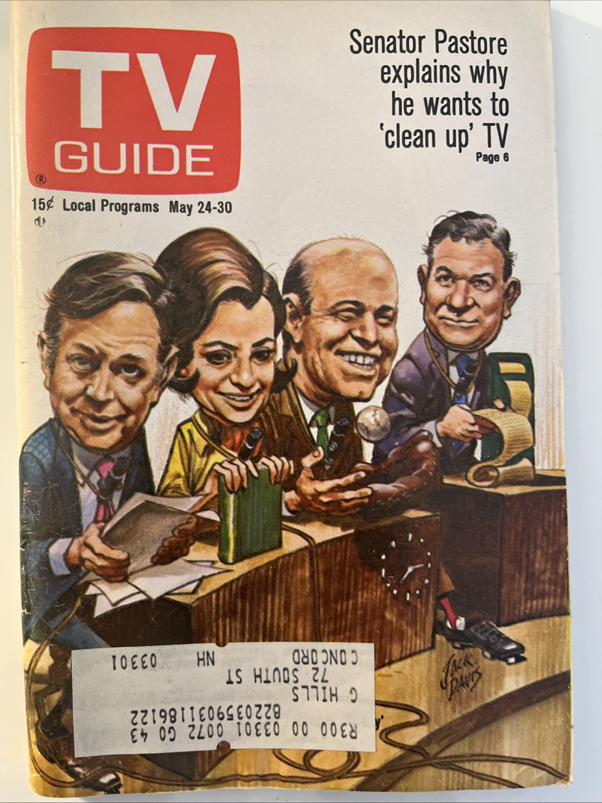TV GUIDE May 24 1969 TODAY SHOW-Payton Place-TOM JONES-Arlene ...