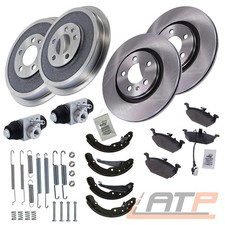 BREMSE BREMSEN SATZ SET VORN+RADBREMSZYLINDER ALU HINTEN FÜR SKODA OCTAVIA 1U