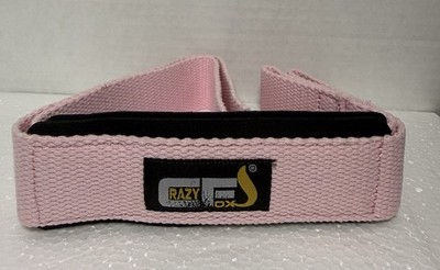 Crazy Fox Pink And Black Weight Lifting Straps With Neoprene Padding 