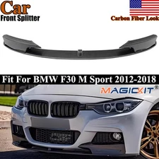 Front Bumper Body Lip Carbon Fiber Style For BMW 3 Series F30 M Sport 2012-2018