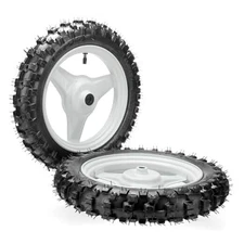 Front and Rear Rim Wheel PW50 Pair of Rim Tire Dirt Bikes ATV Motocross Brake 