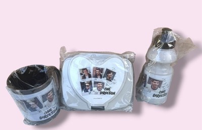 ONE DIRECTION PICKNICK TRINKFLASCHE RECHTECKIG SANDWICH BOX TASSE SET 1D WARE