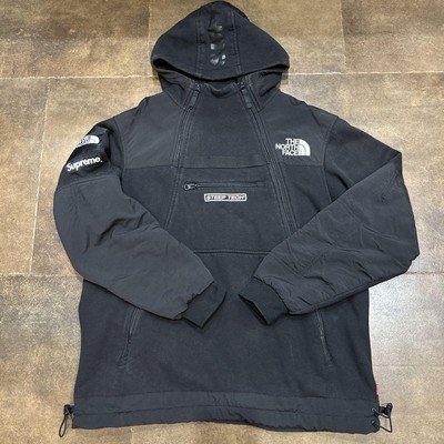 Supreme The North Face Mountain Jacket Hoodie Steep Tech Black Men's L Size Used