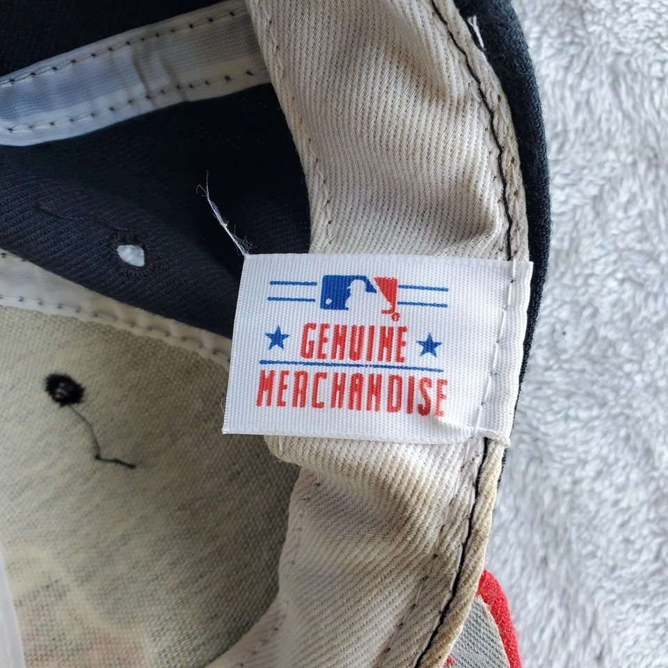 ULTRA RARE 90s New Era Baseball Snapback Hat Cleveland Indians Chief Wahoo Logo - Image 4 of 4