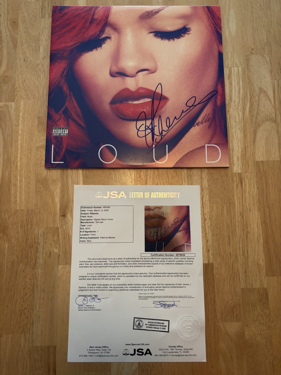 Rihanna Signed Autographed Loud Record Album LP Vinyl JSA COA LOA
