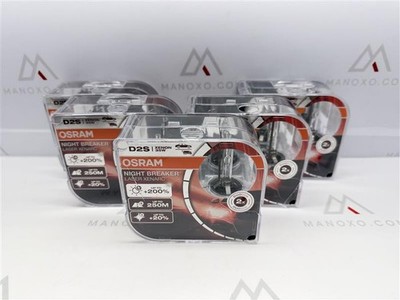 Lot of 5 Duobox Osram D2S Xenon Lamps 12/24V 35W XENARC NIGHT BREAKER LASER 200%