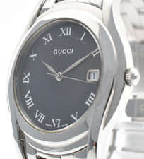 ［Near Mint］Gucci 5500Ｍ Roman Index Men's Dress Watch Swiss Made From Japan