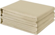 Twin Flat Sheets Only 2 Pack - Hotel Quality Flat Bed Sheets -Brushed Microfiber