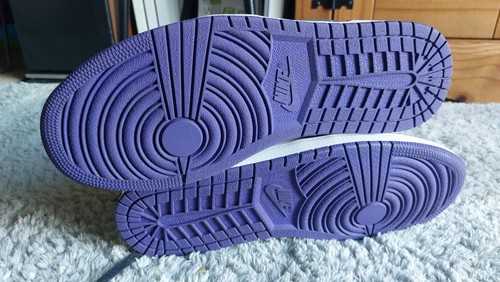 Nike Air Jordan 1 Low Court - Purple White - UK 10 EUR 45 US 11 - 553558-500 - Picture 9 of 9