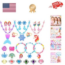 Little Girl Jewelry Rings Toys in Box, Adjustable Rings for Kids, 24 PCS Cute...