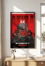 Akira 4K Anime Movie Poster Kaneda on Throne Neo Tokyo Art Print 24x36