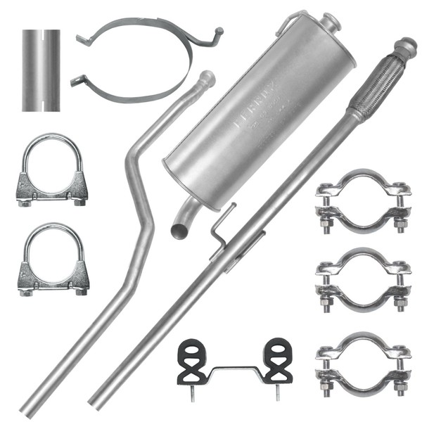 Auspuffanlage SchalldäMpferset Auspuff FüR Peugeot 206+ Plus 1.4 HDI SchräGheck-image