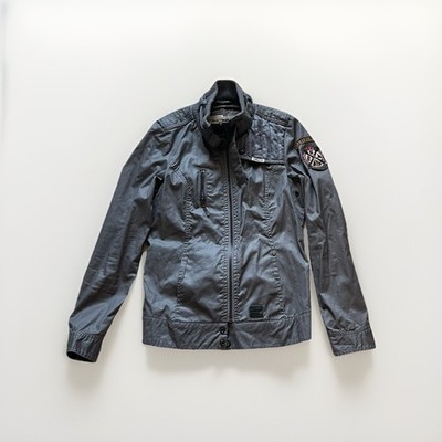 KHUJO Damen leichte Jacke Freizeit Grau Größe M bzw. 38 top Zustand