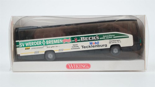 Autobús Wiking H0 7140741 MB O 404 RHD "SV Werder Bremen" | Condition: Gebraucht