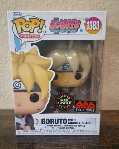 Funko Pop Boruto Chakra Blade AAA Glow Chase Vinyl  Naruto #1383 W/Pop Protector