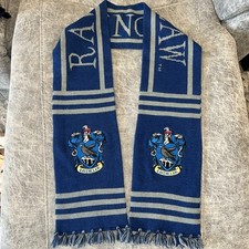 Universal Studios Wizarding World Of Harry Potter Ravenclaw Blue Knit Scarf