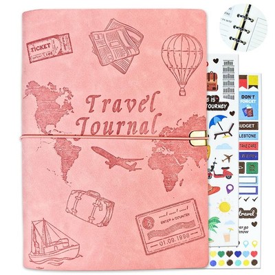 Tolivip Travel Journal for Women Men and Couples, Leather Travel Notebook with P