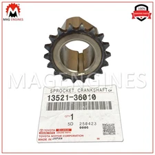13521-36010 GENUINE OEM GEAR OR SPROCKET, CRANKSHAFT TIMING 1AR-FE 2AR-FE