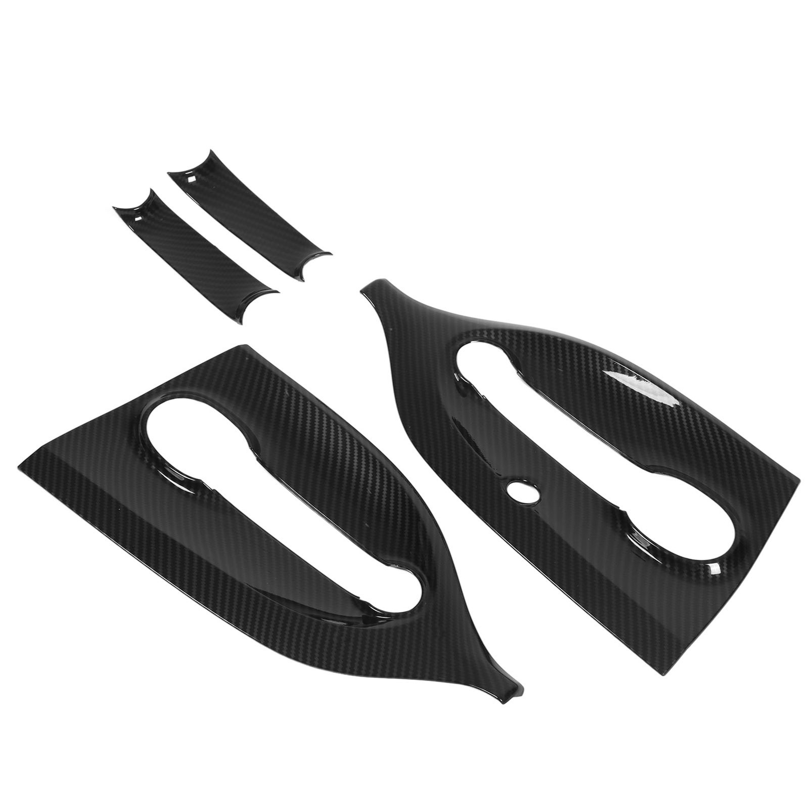 Exterior Door Handle Bowl Cover Kit Carbon Fiber Color For Smart Fortwo C453