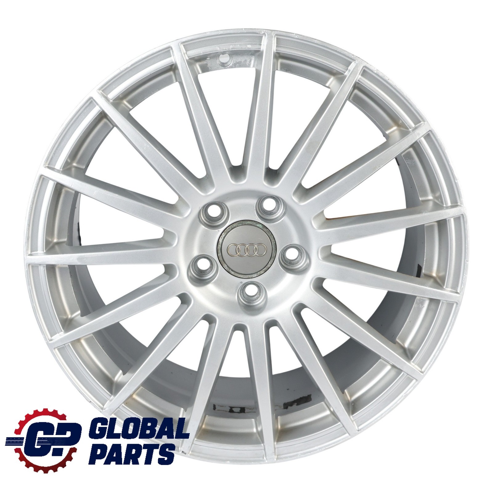 Audi A4 B7 A6 C6 Cerchio Lega 18" 8J ET:43 15 Razze Argento 8E0601025AT