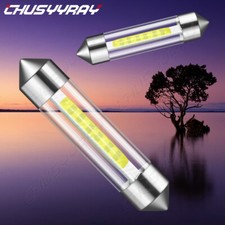 2 X White 42mm Car Interior Festoon Dome Map Led Light Bulb 211-2 578 569