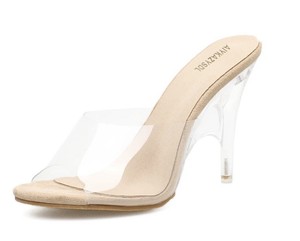 clear heels size 11 wide
