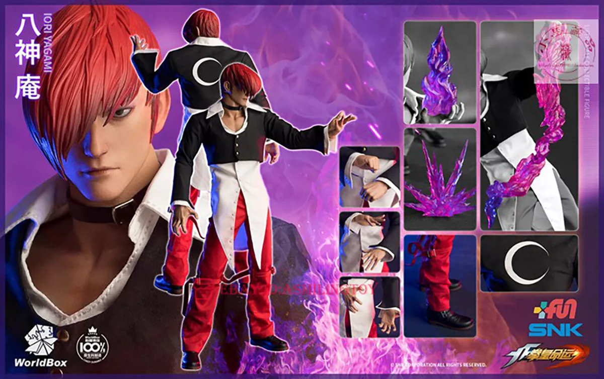 Worldbox KF100 1/6 scale The King Of Fighters Iori Yagami DX ver figure (in  stock)