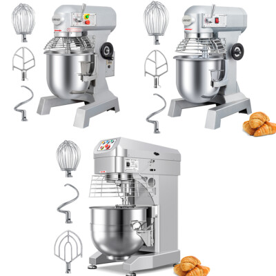 LEEVOT Commercial Electric Food Dough Mixer Food Mixer 3 Speeds Machine 10L-60L