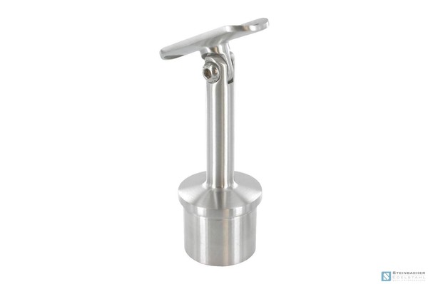 Edelstahl HandlaufstüTze FüR 42,4X2,0Mm, Gelenk, Platte 42,4Mm, V4A-image