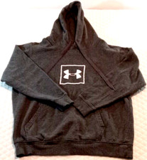 Under Armour Hoodie Men's Large Pullover Jacket Sweatshirt Logo Heather Gray