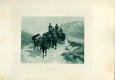 Plate In Photogravure Sabot Makers Huts Salon Paris  1890 Limited 1of 250  